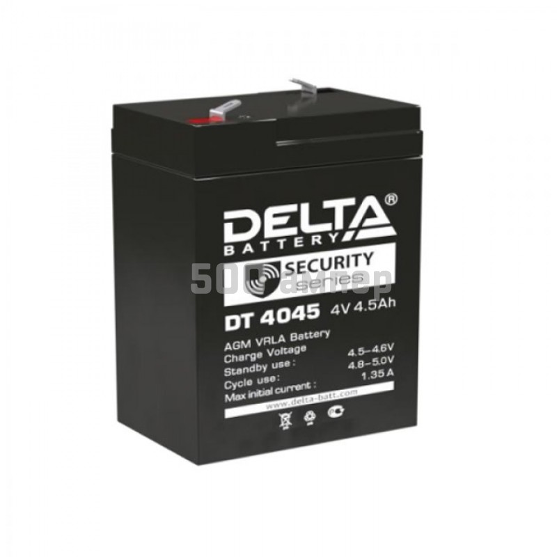 Аккумулятор Delta DT 4045 4V 4,5Ah 14925