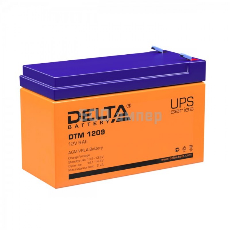 Аккумулятор Delta DTM 1209 12V 9Ah 6108