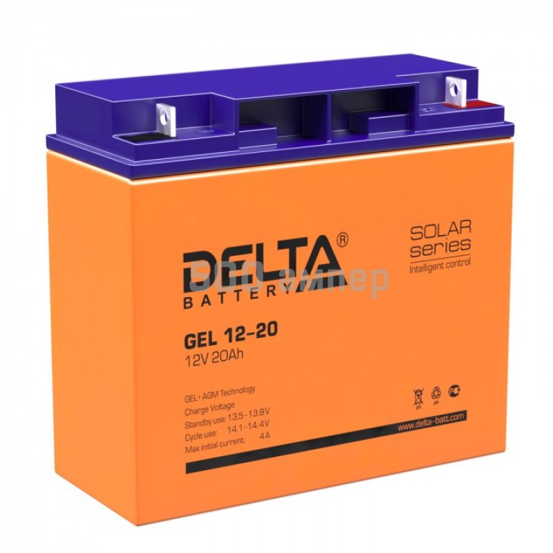 Аккумулятор Delta GEL 12-20 12V 20Ah 15043