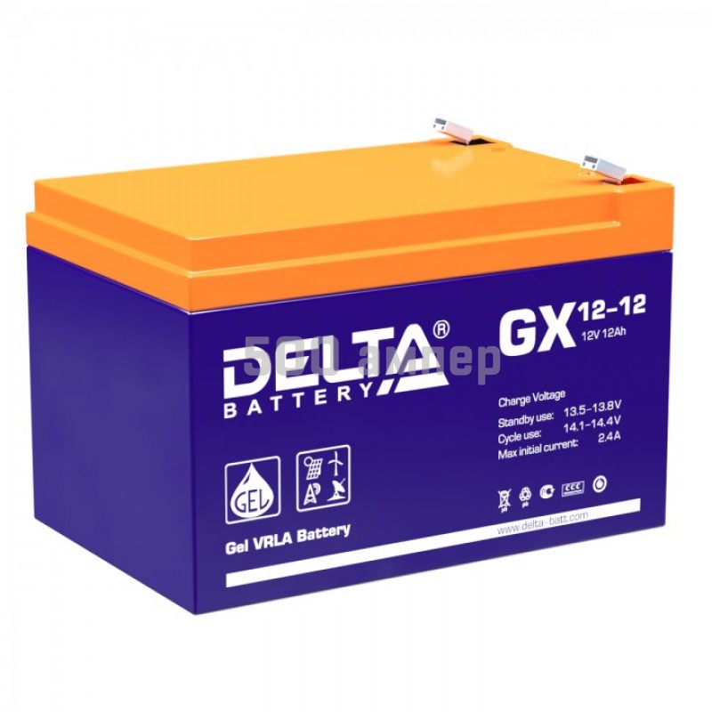 Аккумулятор Delta GX 12-12 12V 12Ah 15124