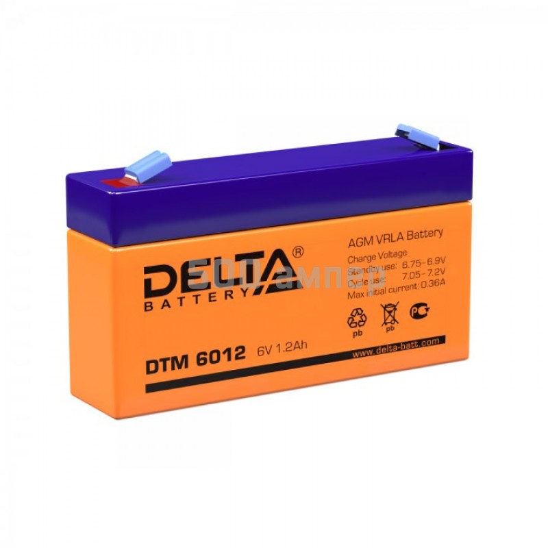Аккумулятор Delta DTM 6012 6V 1,2Ah 14960