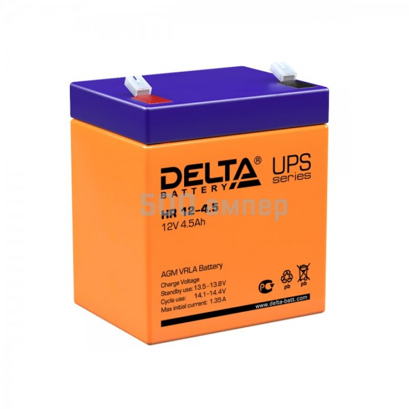 Аккумулятор Delta HR 12-4.5 12V 4,5Ah 15016