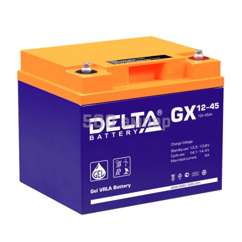 Аккумулятор Delta GX 12-45 12V 45Ah 15131