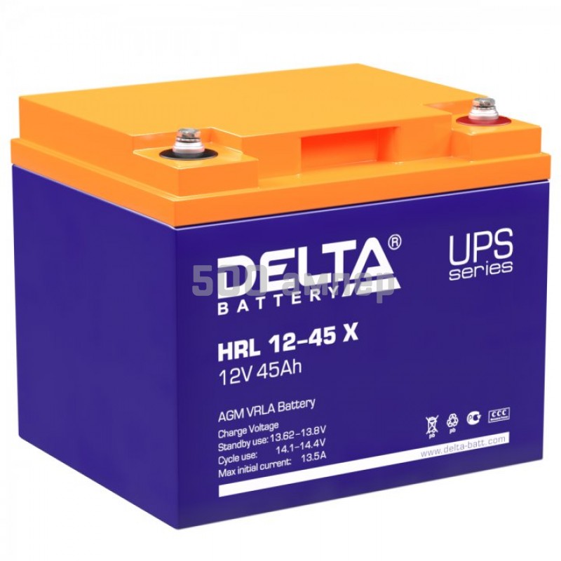 Аккумулятор Delta HRL-X 12-45 Х 12V 45Ah 15152