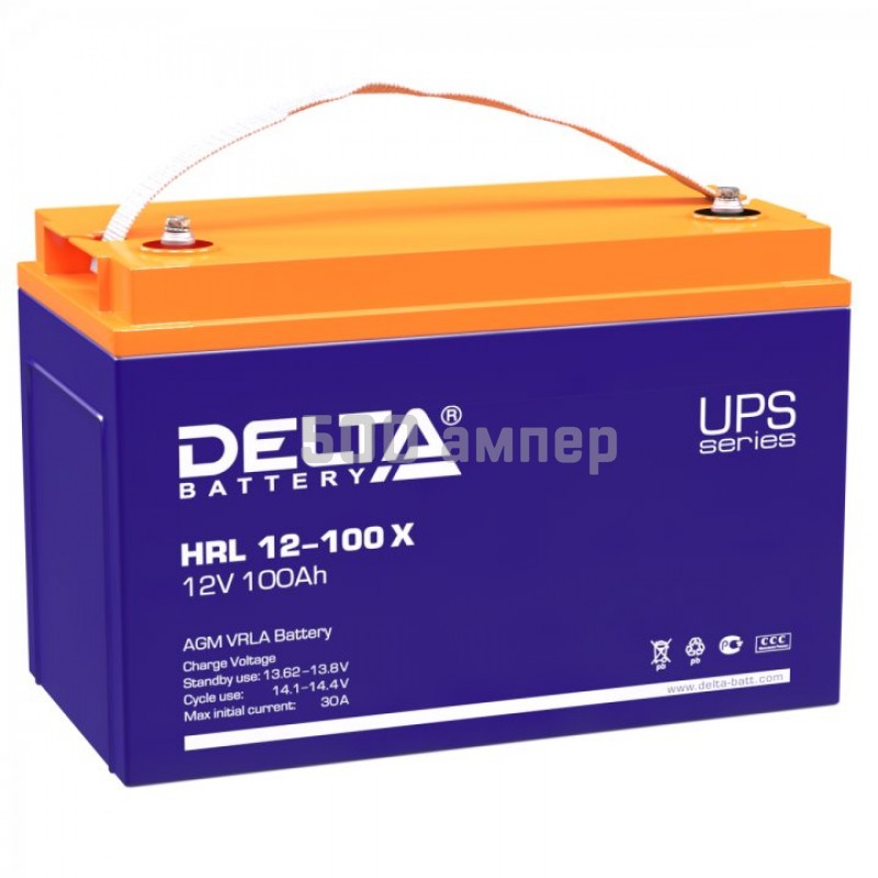 Аккумулятор Delta HRL-X 12-100 Х 12V 100Ah 15158
