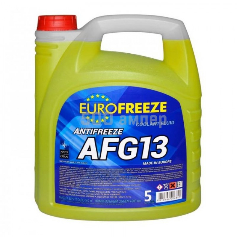 Антифриз Eurofreeze желтый 5л (РБ) 25620