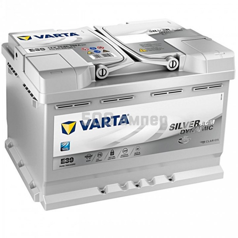 Аккумулятор Varta Silver AGM 70Ah 760A (570901076) 570901076_VAR