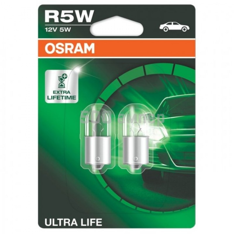 Лампа Osram 12V 5W R5W (5007ULT) 4008321415370_OSR