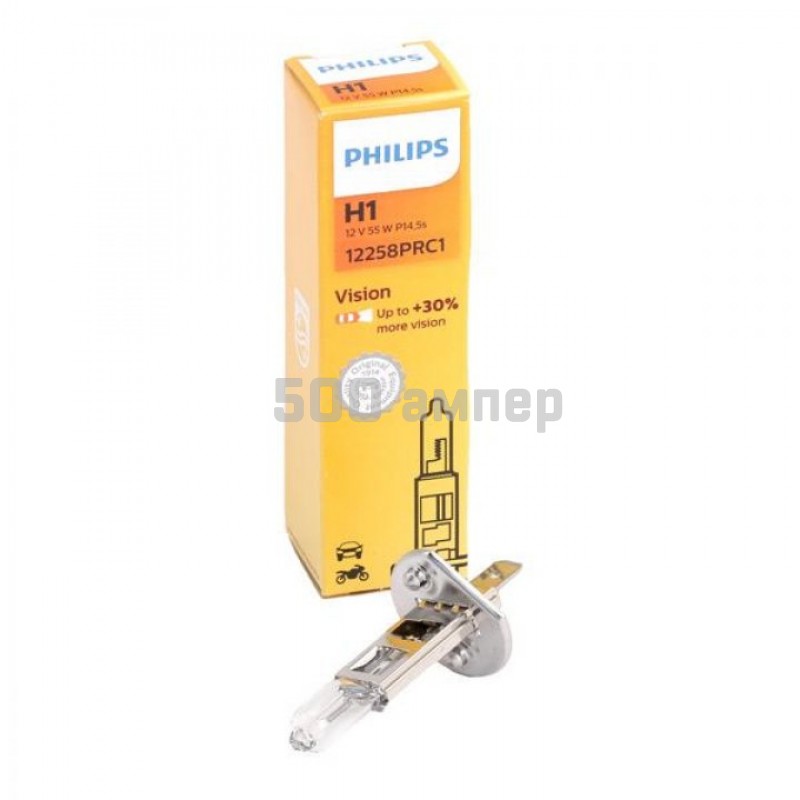 Лампа PHILIPS 12V 55W H1 (12258PRC1) 12258PRC1_PHI