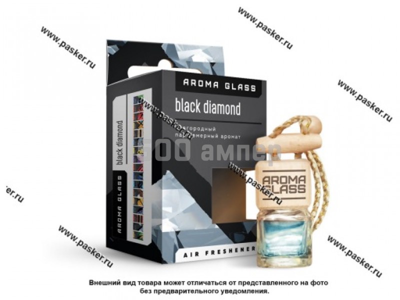 Ароматизатор FOUETTE Aroma Glass бутылочка 42г black diamond AG-02 37751
