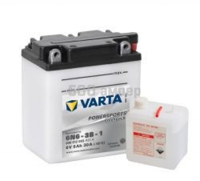 Аккумулятор VARTA Moto 6 Volt 6Ah 6N6-3B-1 (006 012 003) 10563