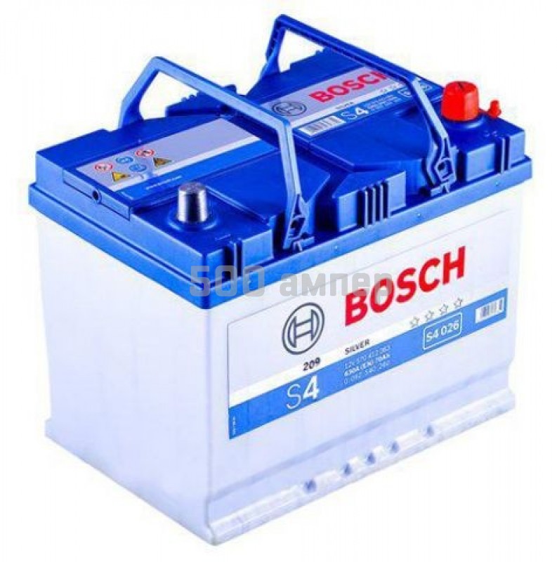 Аккумулятор Bosch S4 026 70 Ah 630A (-+) (570 412 063) 13439