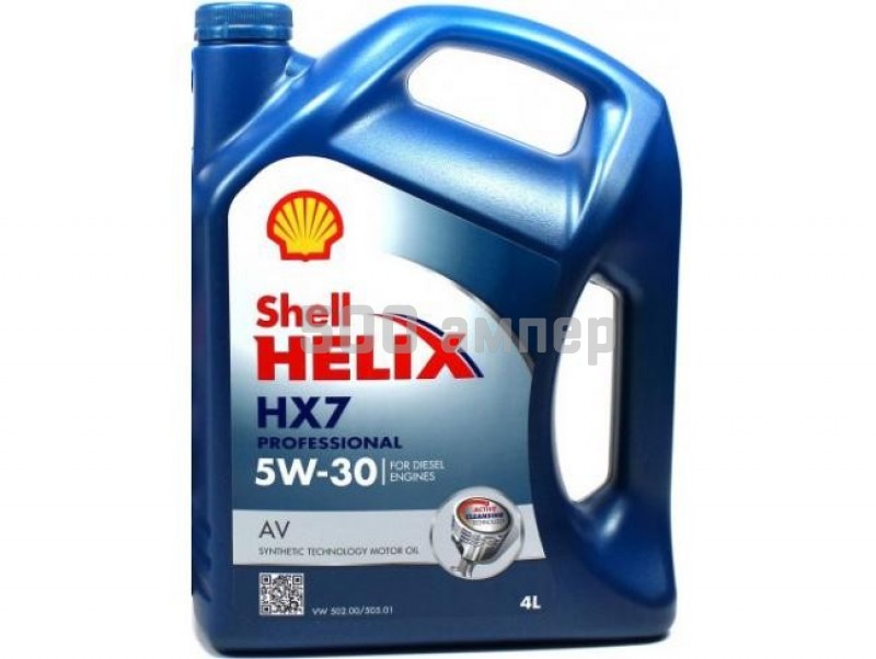 Масло Shell HELIX HX7 AV 5W30 4л 20341