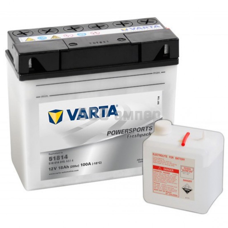 Аккумулятор VARTA Moto 18 Ah (518 014 015) 12892
