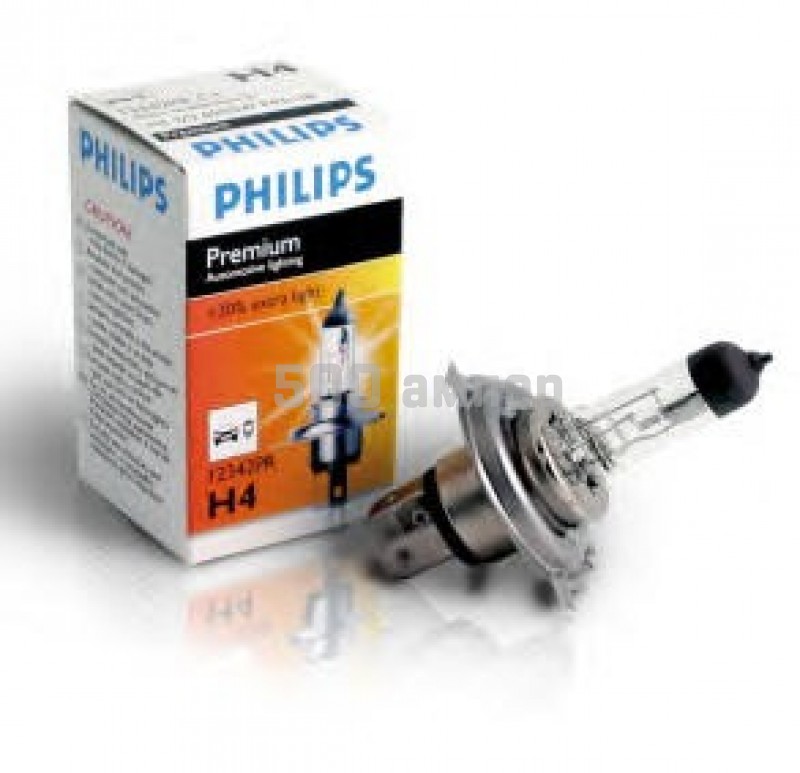 Лампа Philips H4 12V 60/55W +30% (12342PRC1) купить в Минске. Цена