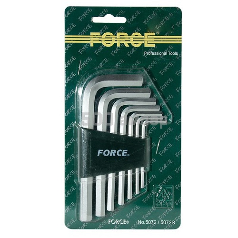 Набор ключей шестигранных Г-обр 7пр Force (5072) 3817