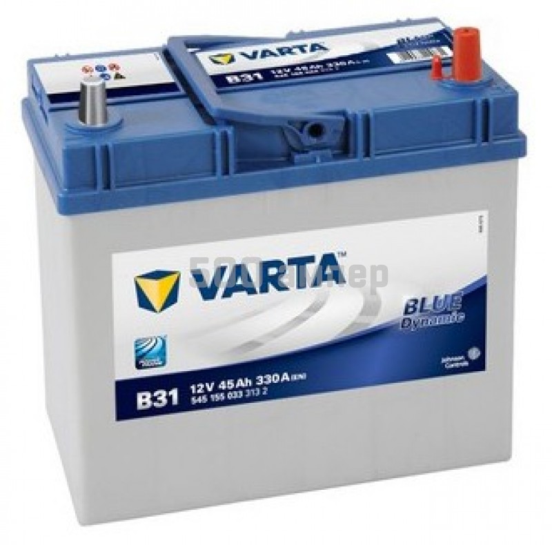 Аккумулятор VARTA 45 Ah правый плюс (545155033) тонкие клеммы 545155033