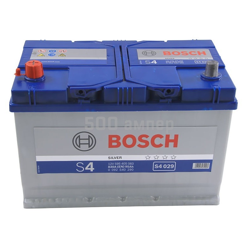 Аккумулятор Bosch S4 029 95 Ah 830 A (+-) (595 405 083) 13881