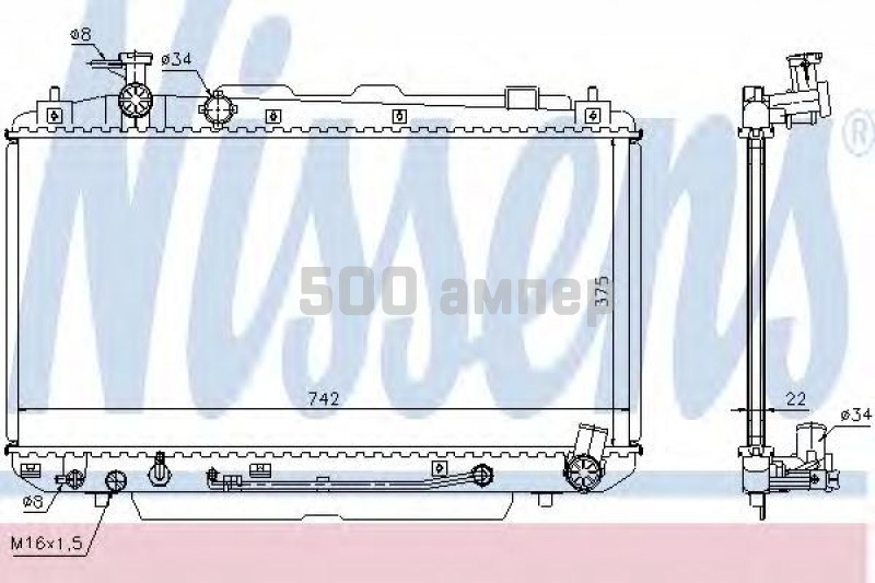 Ava to2283 радиатор двигателя. Nissens радиатор 738x400. Nissens 68509 радиатор 375x728. Ava радиатор 375x685.